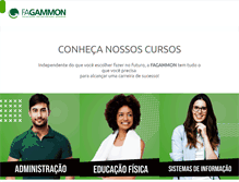 Tablet Screenshot of fagammon.edu.br